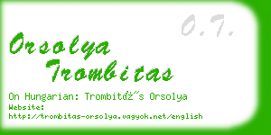 orsolya trombitas business card